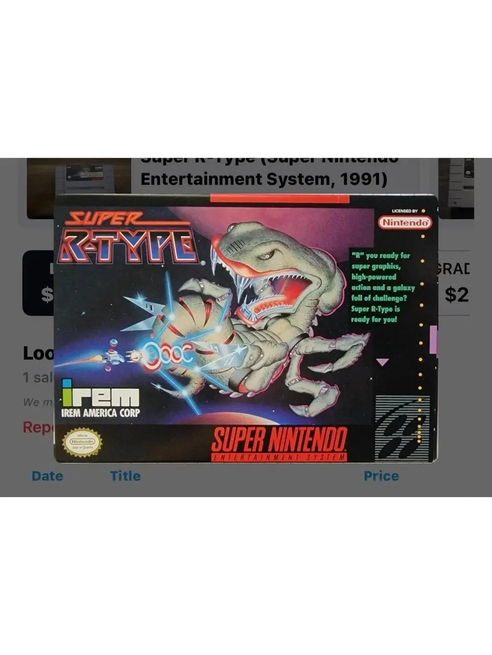 Super R-Type for Super Nintendo